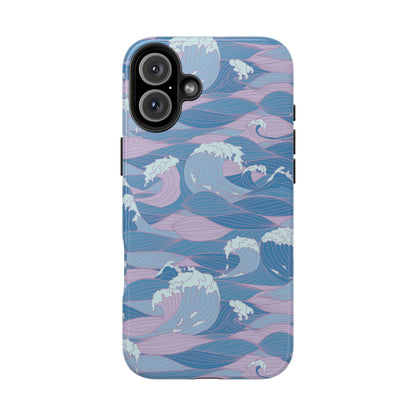 Waves Blue iPhone Case