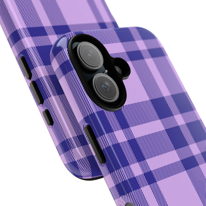 Purple Plaid iPhone Case