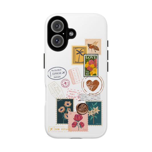 Love Letter Stamps White iPhone Case