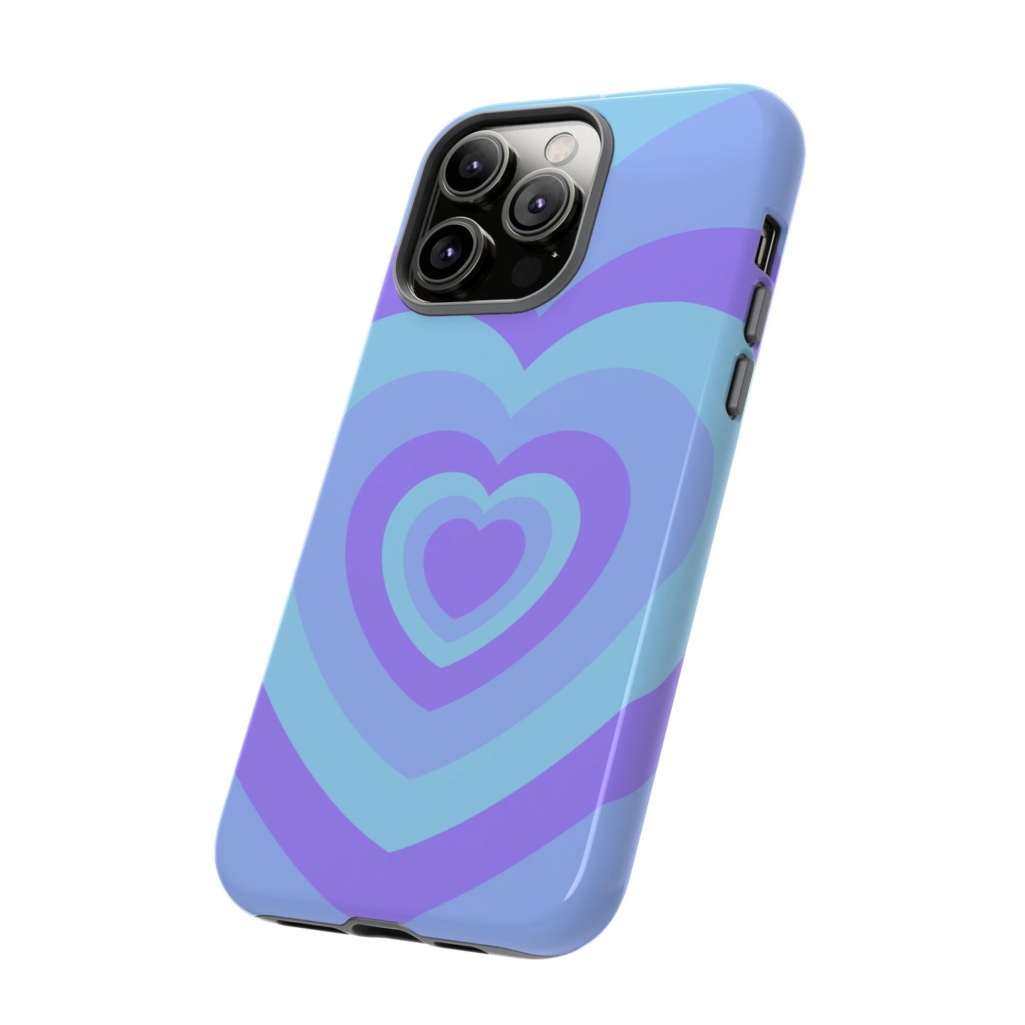 Infinity Blue & Purple Hearts iPhone Case