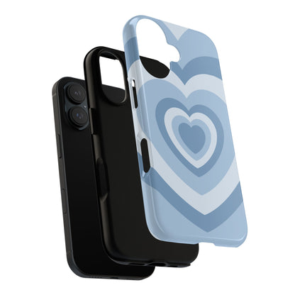 Infinity Blue Hearts iPhone Case