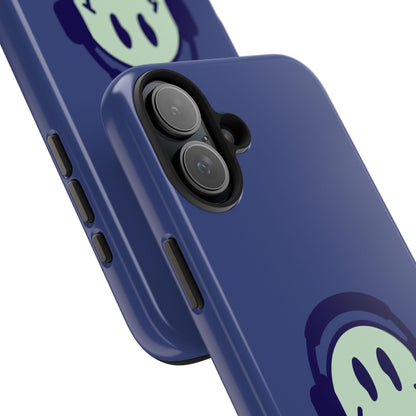 Blue Smiley Face iPhone Case