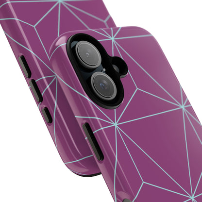 Purple Triangles iPhone Case