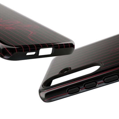 Red Snake Black Samsung Case