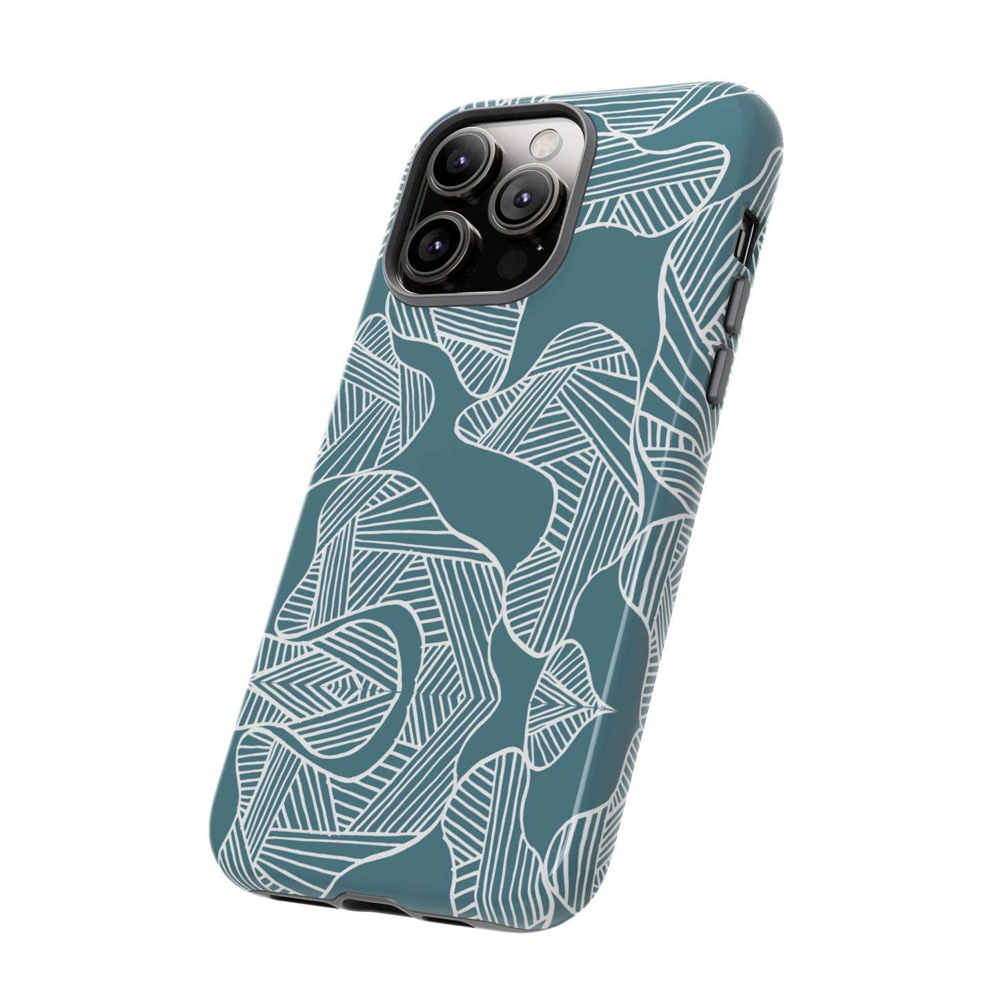 Abstract Leaves Green iPhone Case