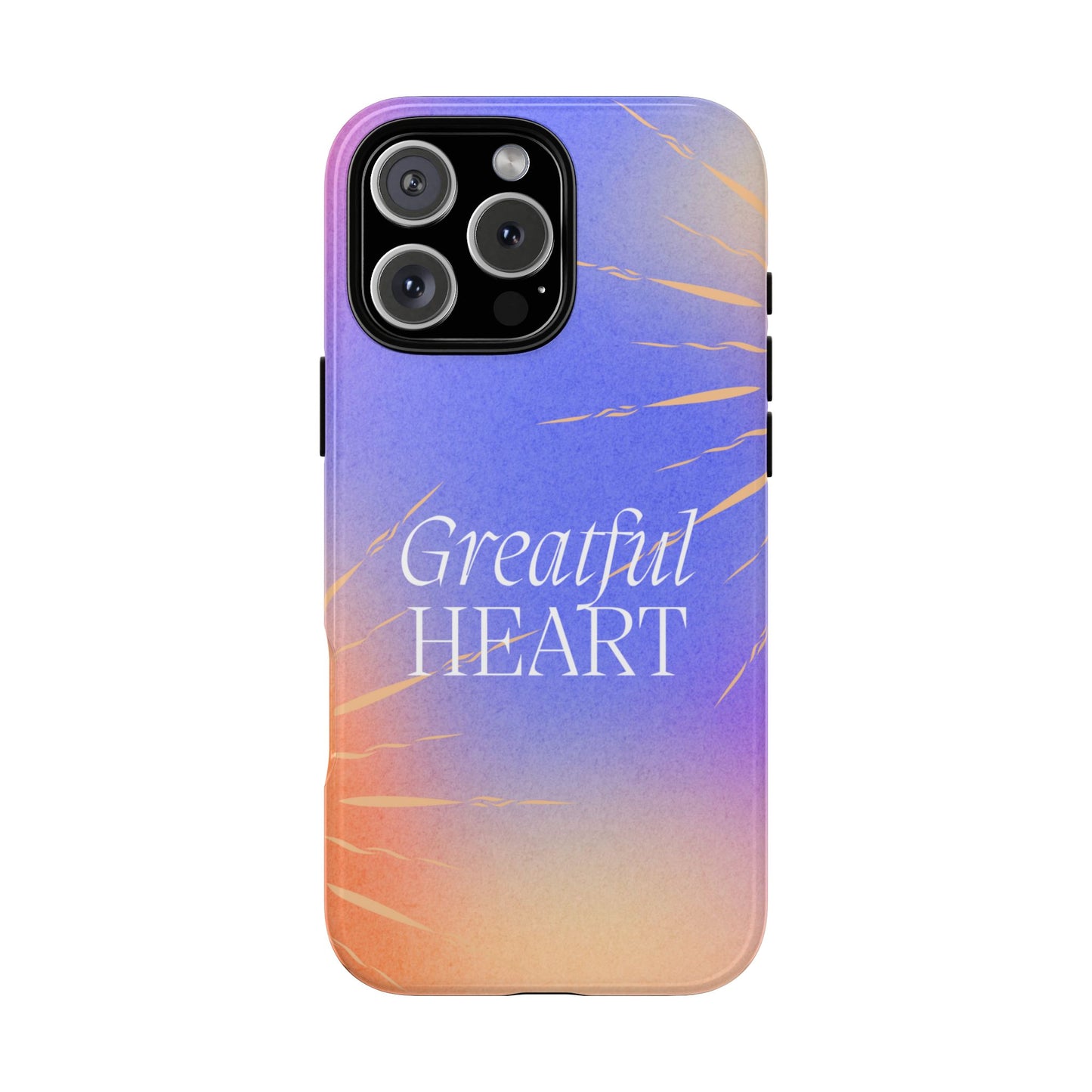 Grateful Heart Blue iPhone Case