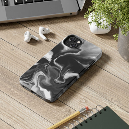 Black Fluid iPhone Case