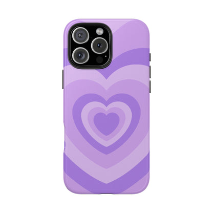 Infinity Purple Hearts iPhone Case