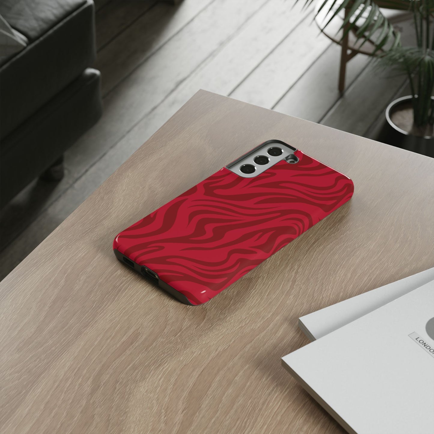 Fire Red Samsung Case