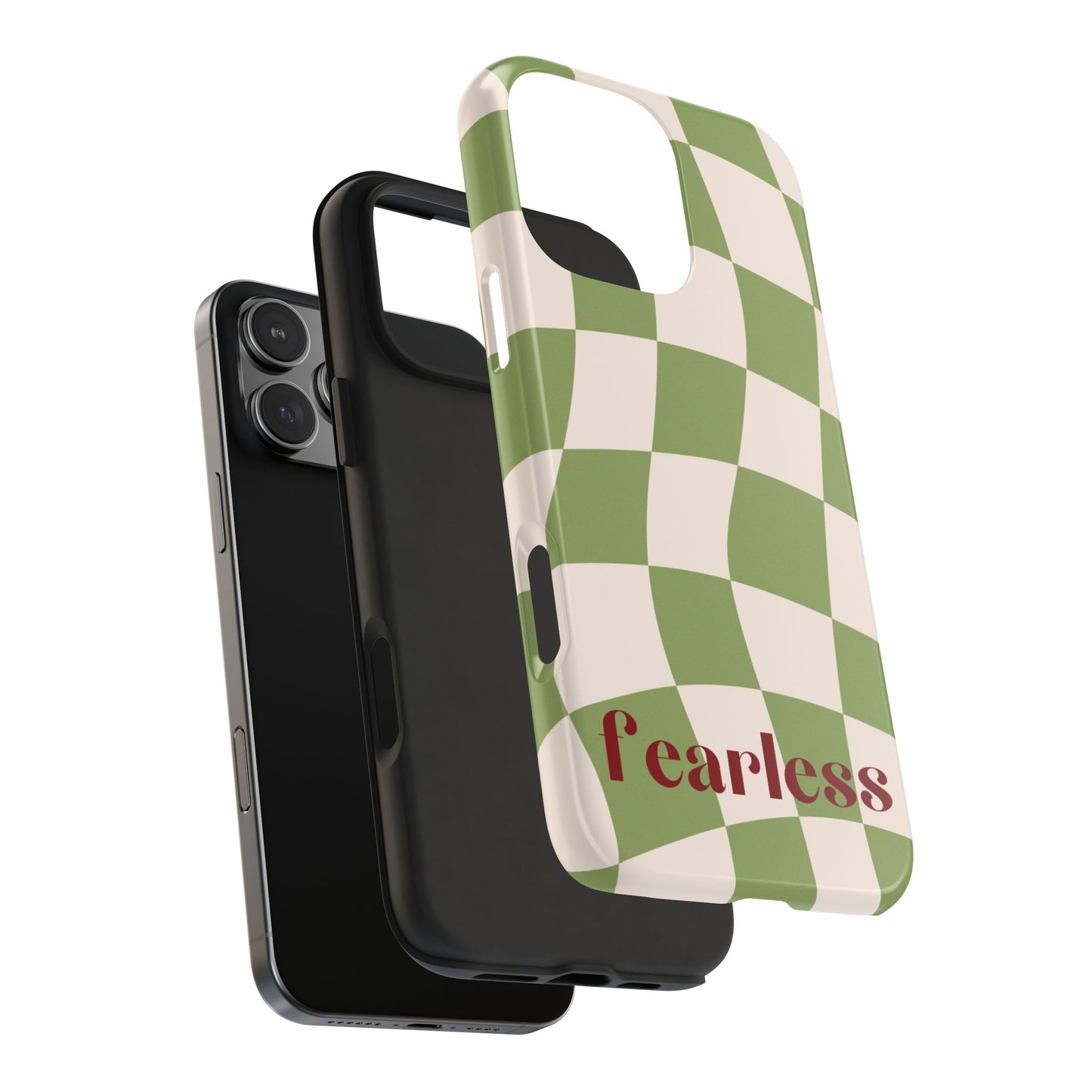 Green Chessboard iPhone Case