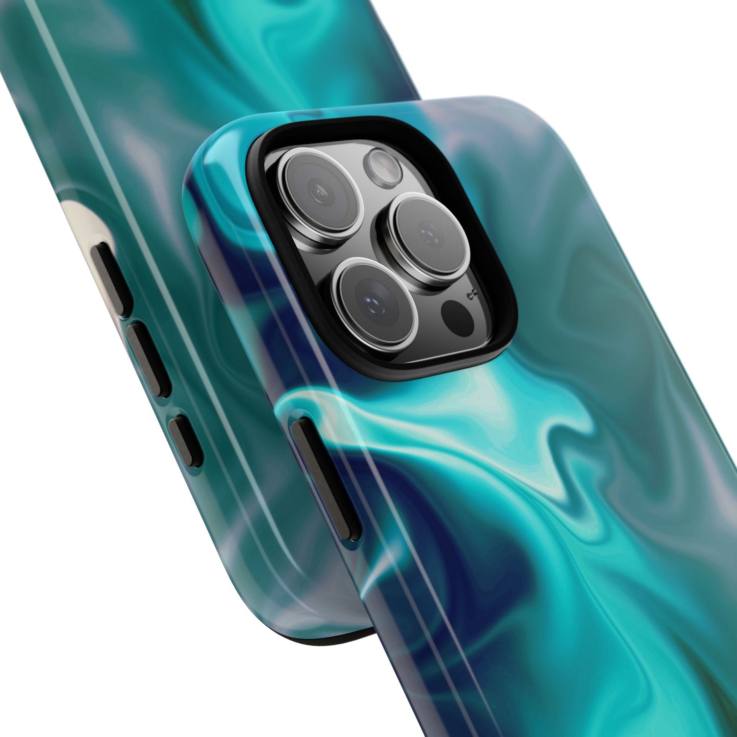 Turquoise Fluid iPhone Case