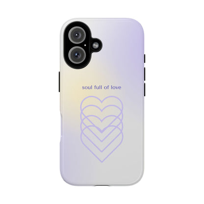 Soul Full of Love Purple iPhone Case