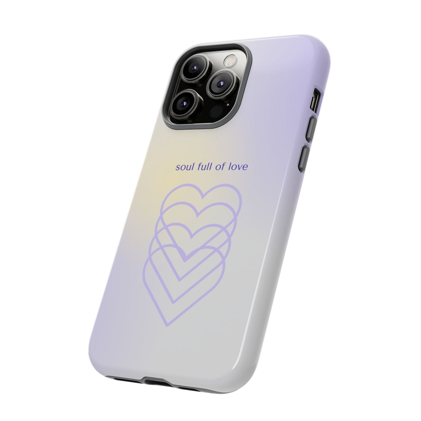 Soul Full of Love Purple iPhone Case