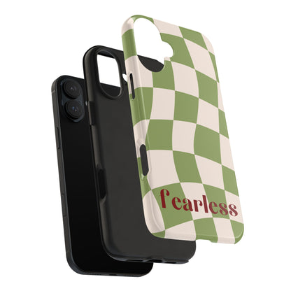 Green Chessboard iPhone Case