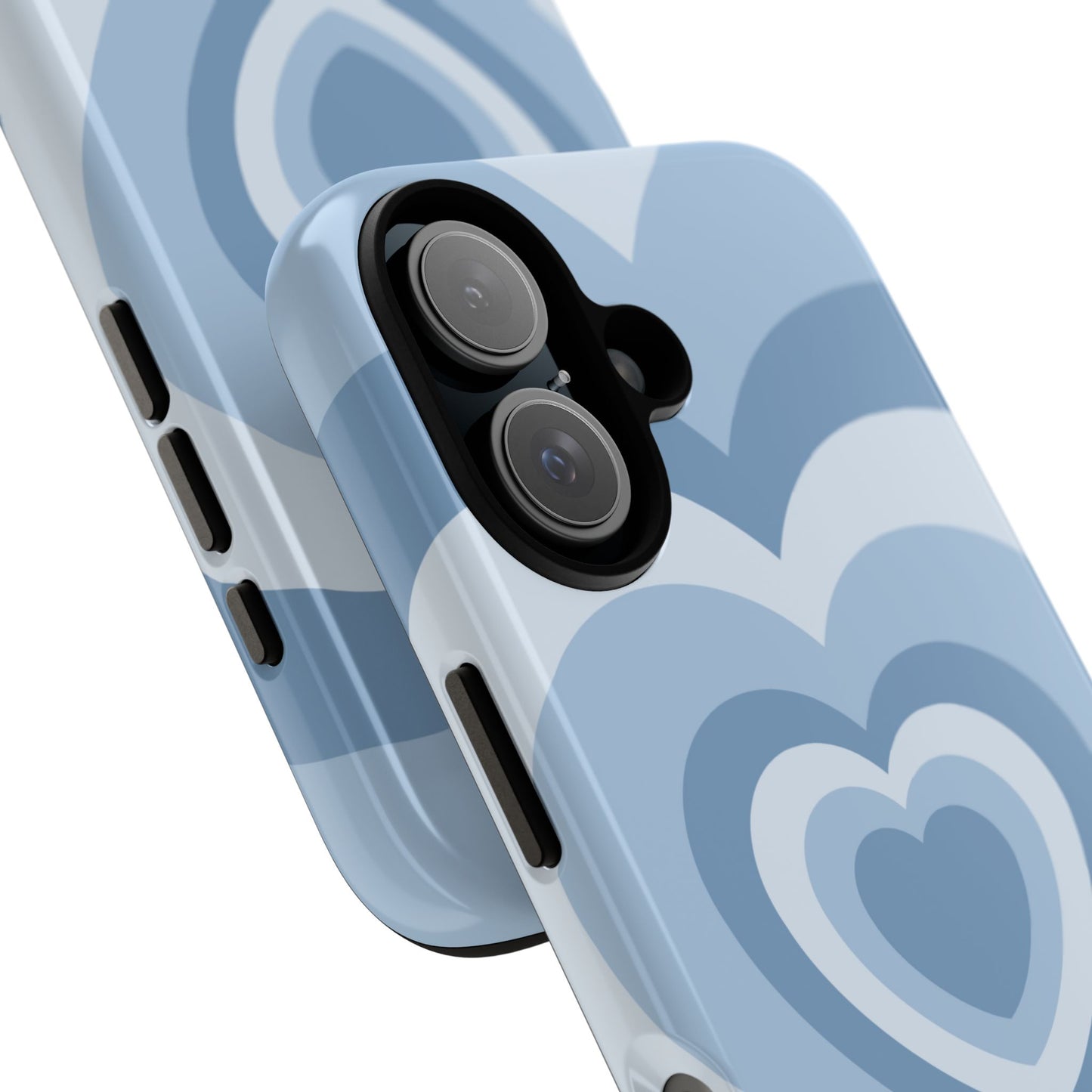 Infinity Blue Hearts iPhone Case