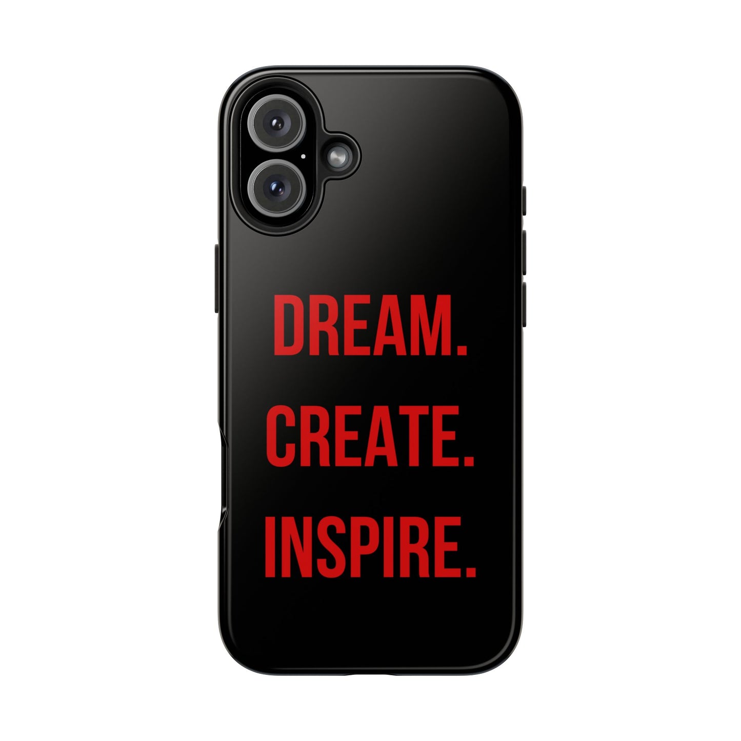 Dream Create Inspire Black iPhone Case