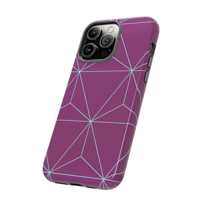 Purple Triangles iPhone Case