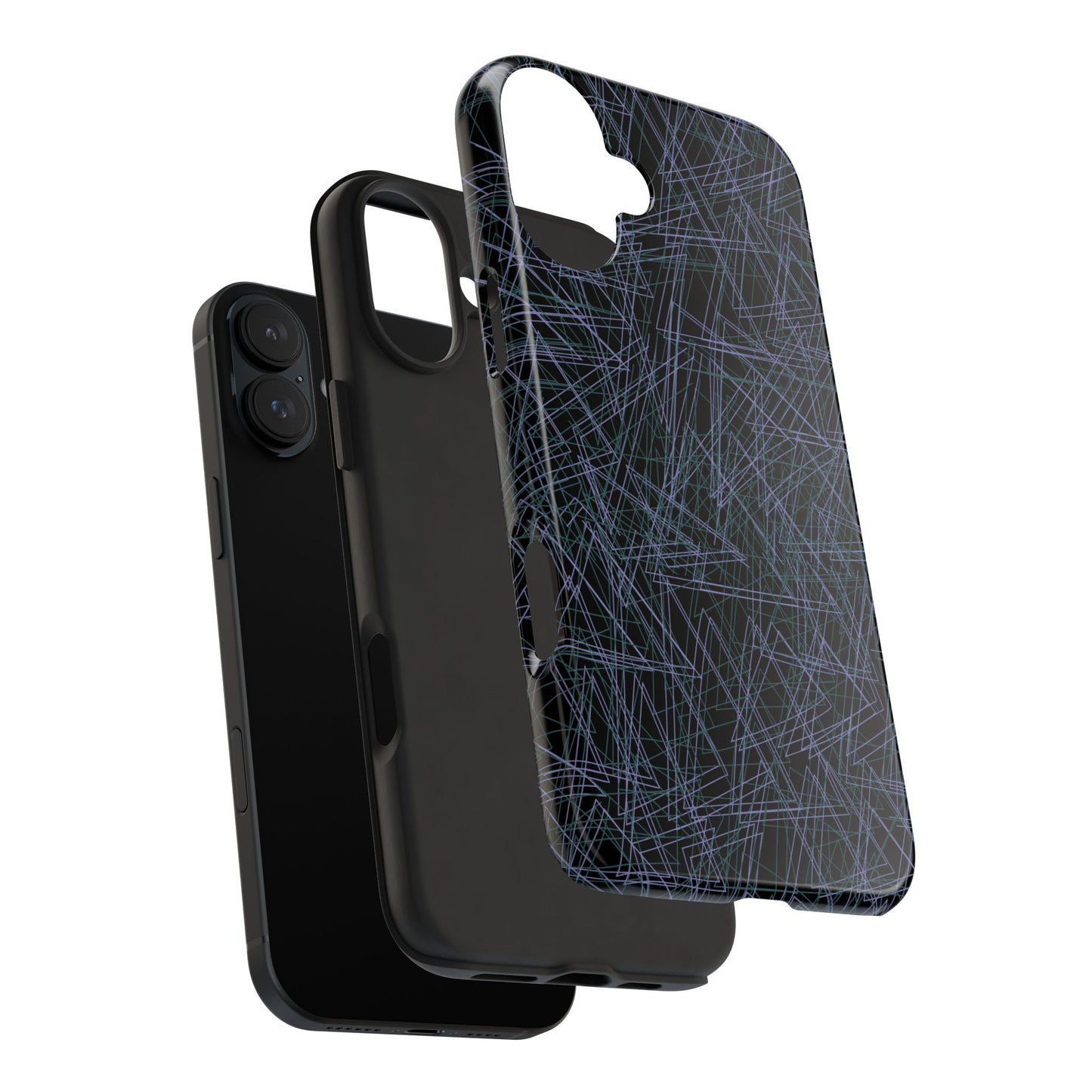 Abstract Black iPhone Case