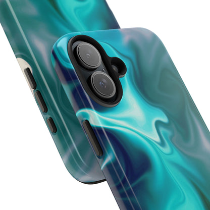 Turquoise Fluid iPhone Case