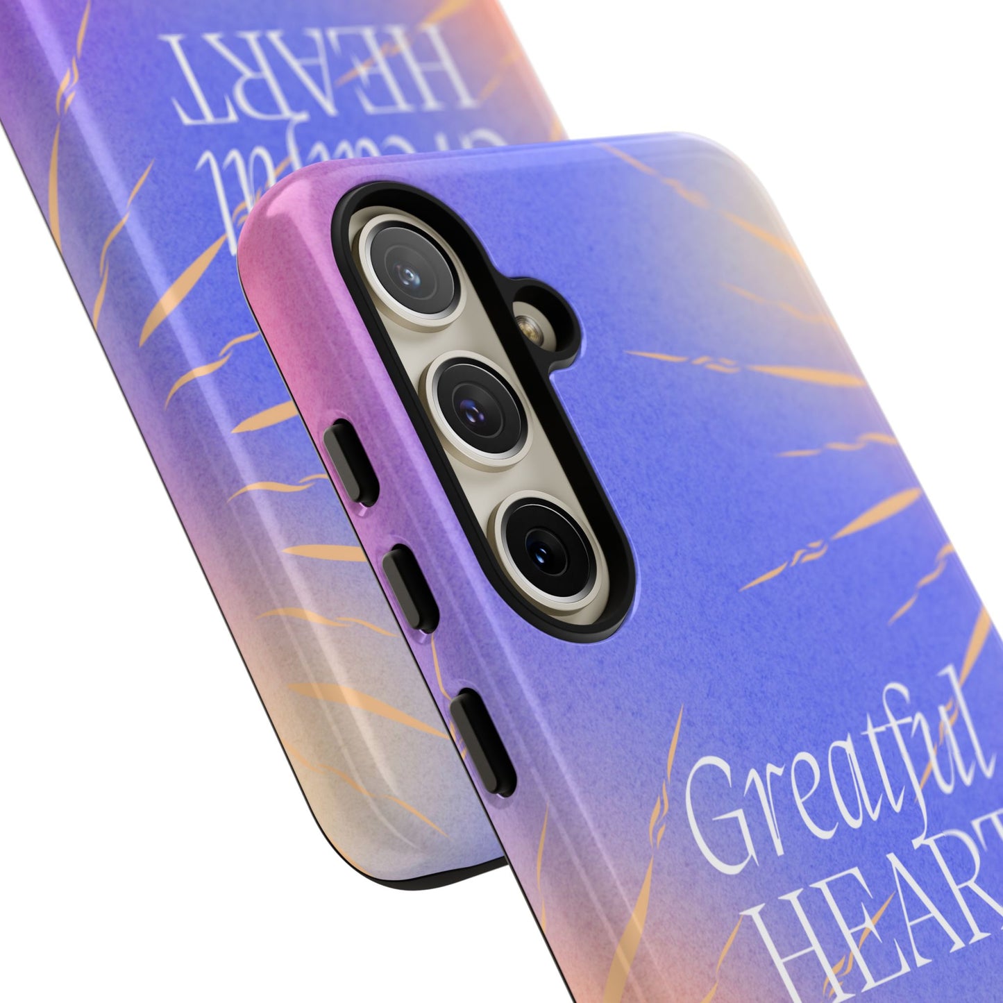 Grateful Heart Blue Samsung Case