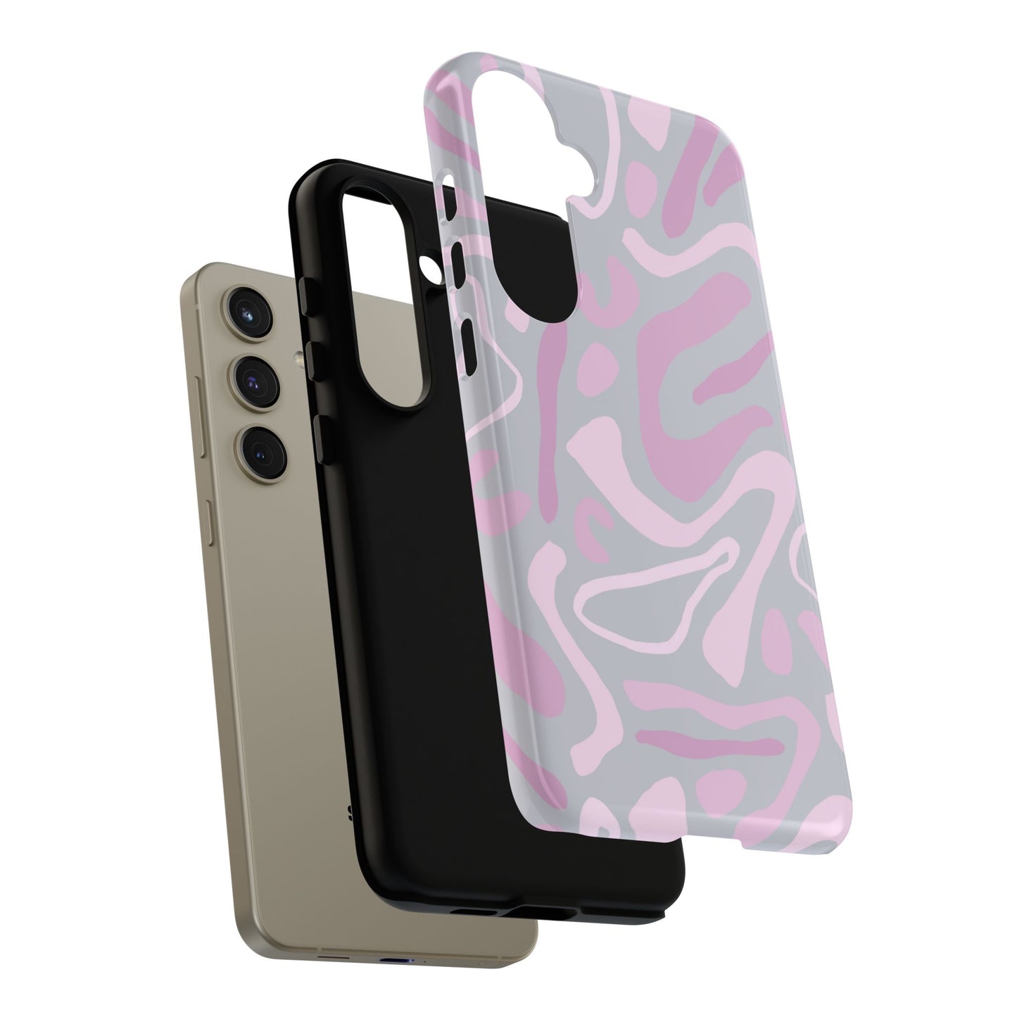 Pink Abstract Shapes Samsung Case