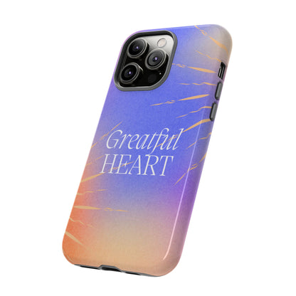 Grateful Heart Blue iPhone Case