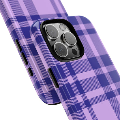 Purple Plaid iPhone Case