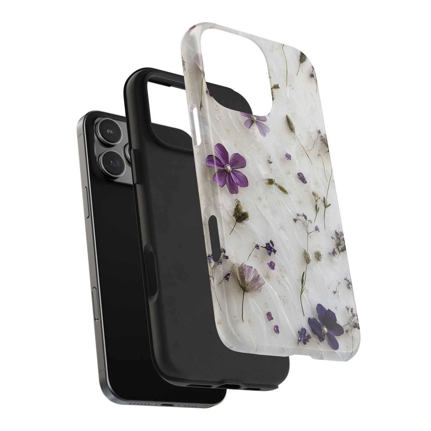 Purple Flowers iPhone Case