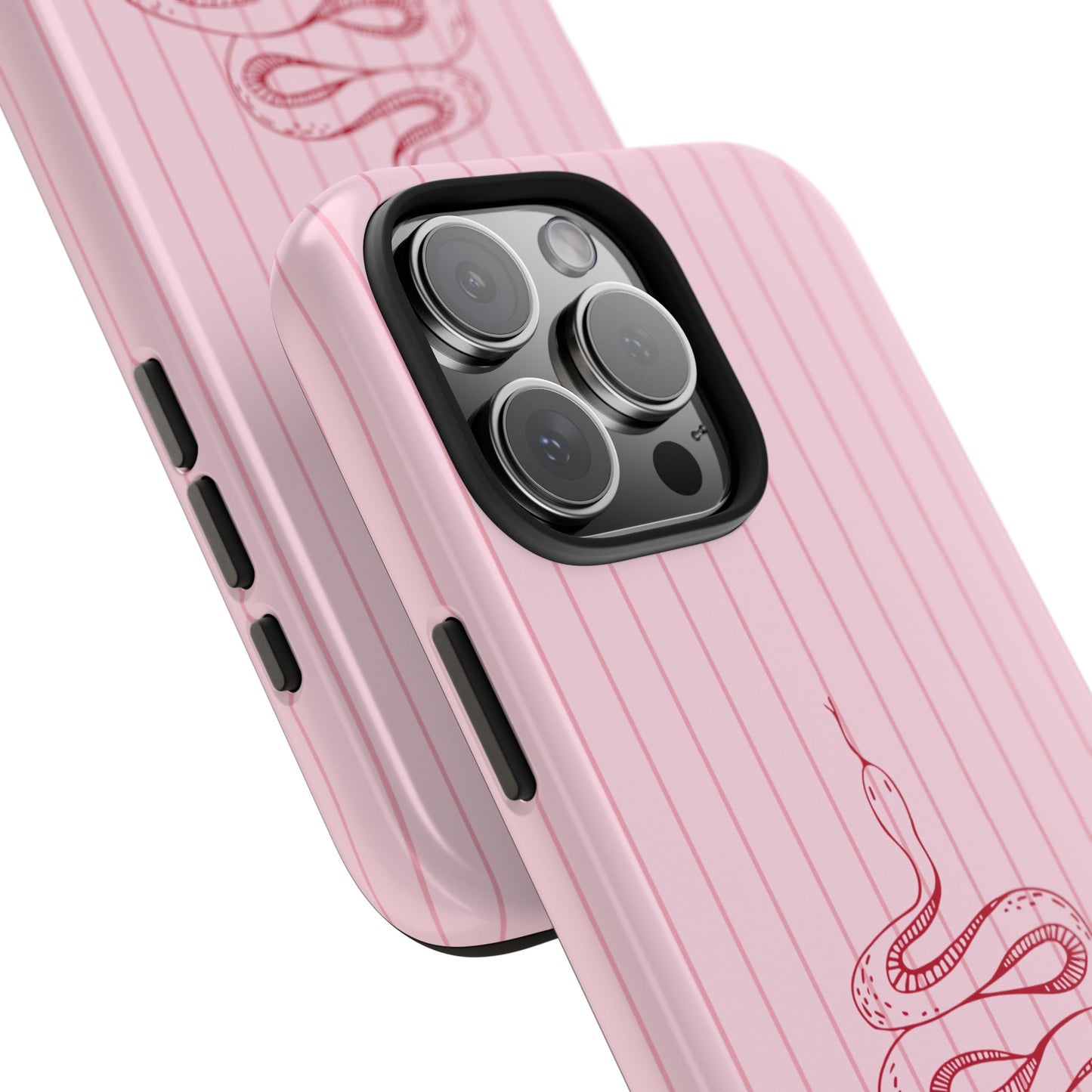 Red Snake Pink iPhone Case