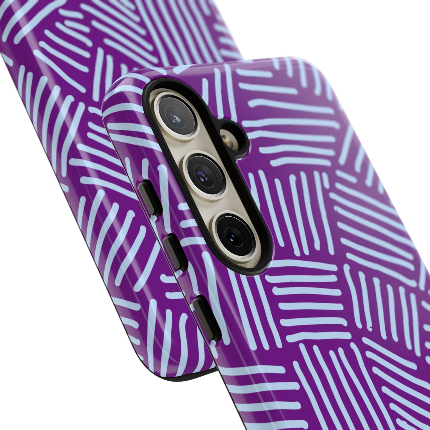 Endless Stripes Purple Samsung Case