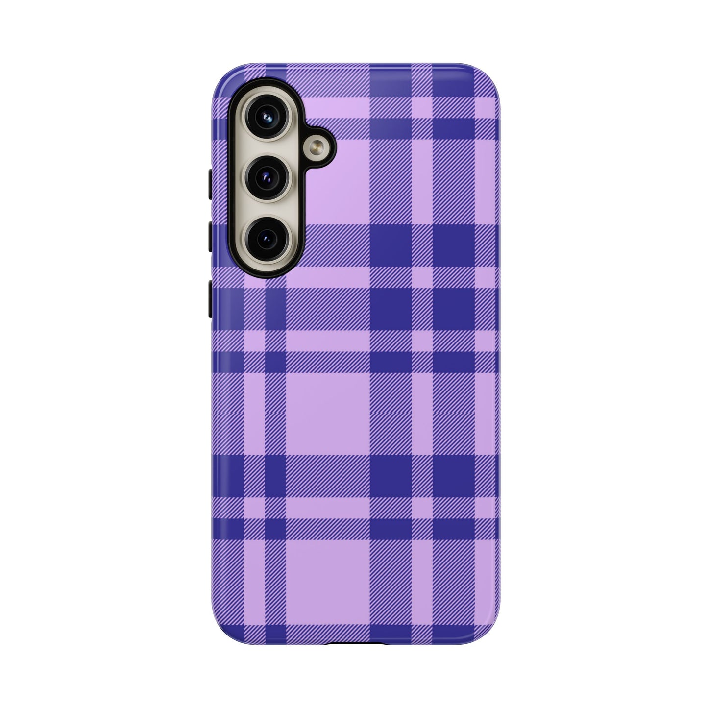 Purple Plaid Samsung Case