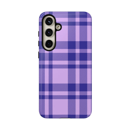 Purple Plaid Samsung Case