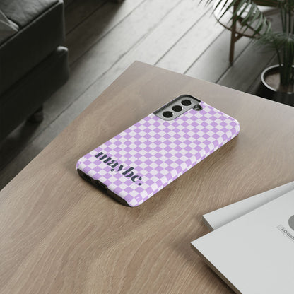 Purple Squares Samsung Case