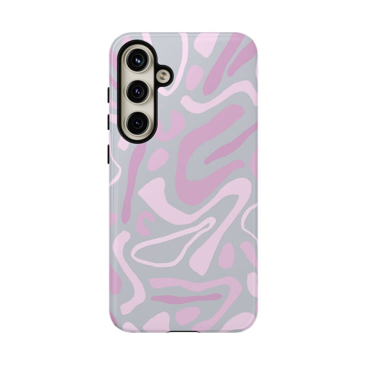 Pink Abstract Shapes Samsung Case