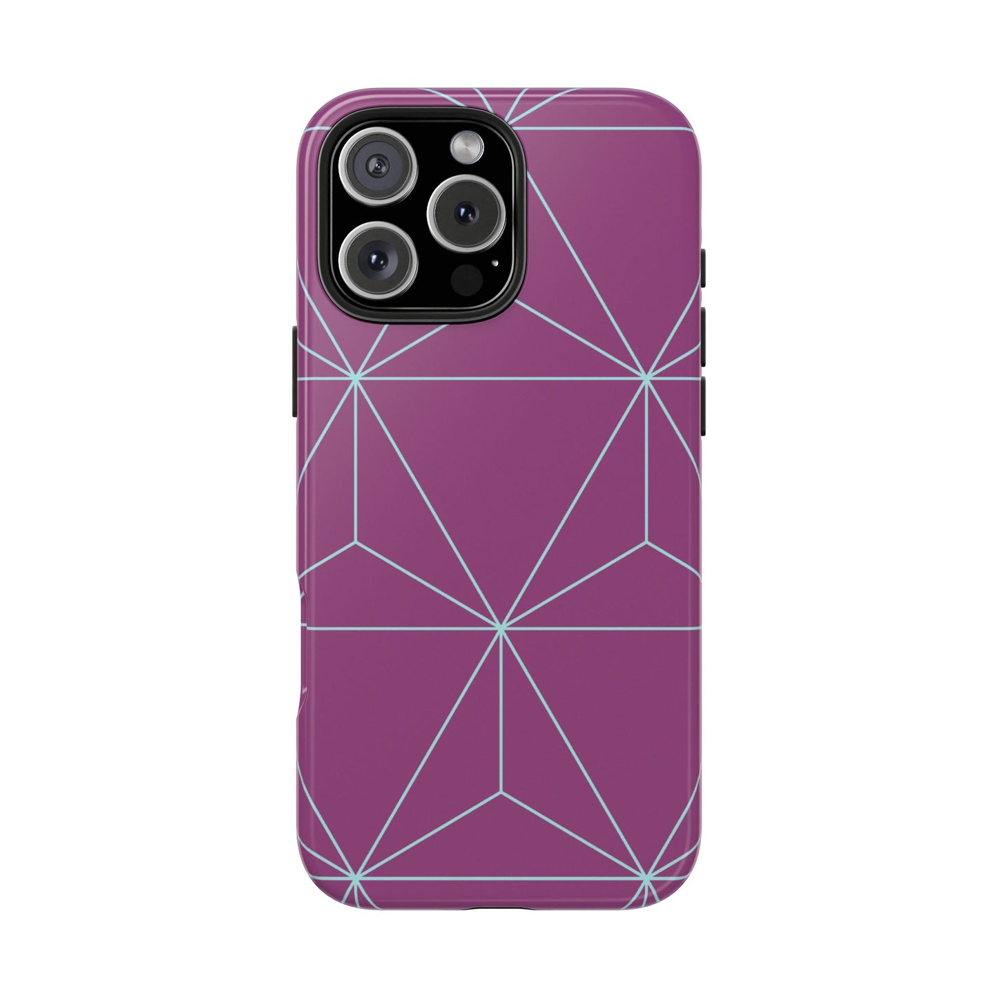 Purple Triangles iPhone Case