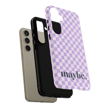 Purple Squares Samsung Case