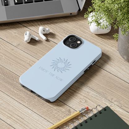 Enjoy The Now Blue iPhone Case