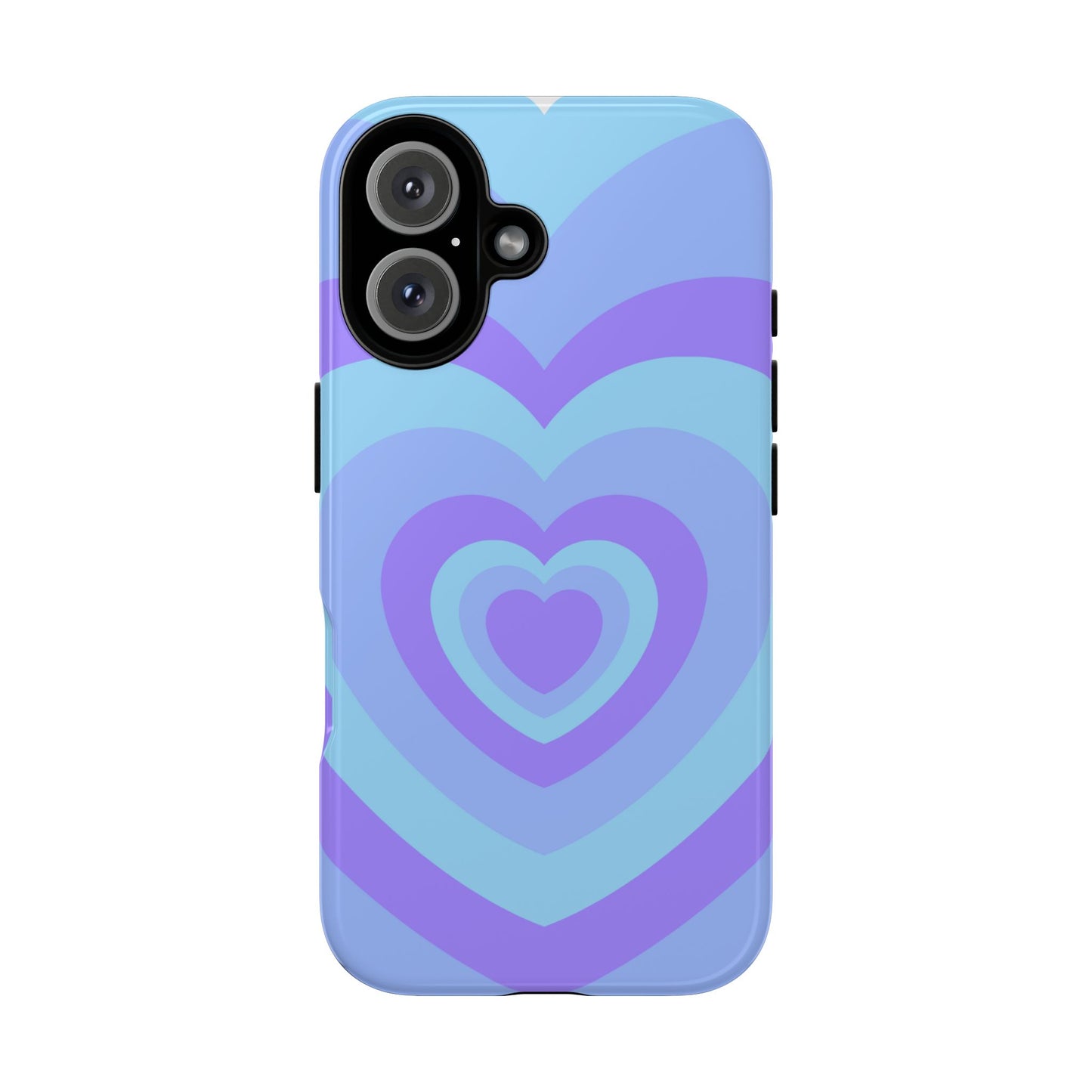 Infinity Blue & Purple Hearts iPhone Case