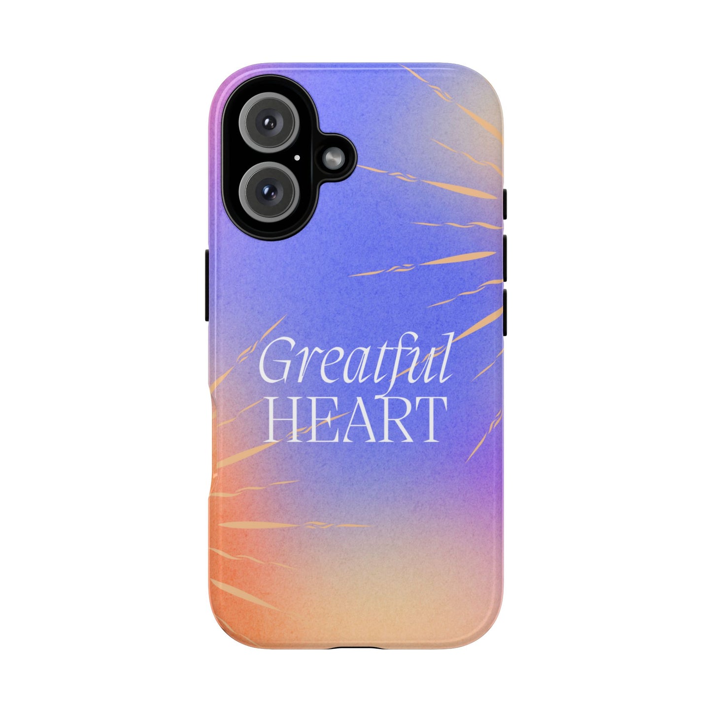 Grateful Heart Blue iPhone Case