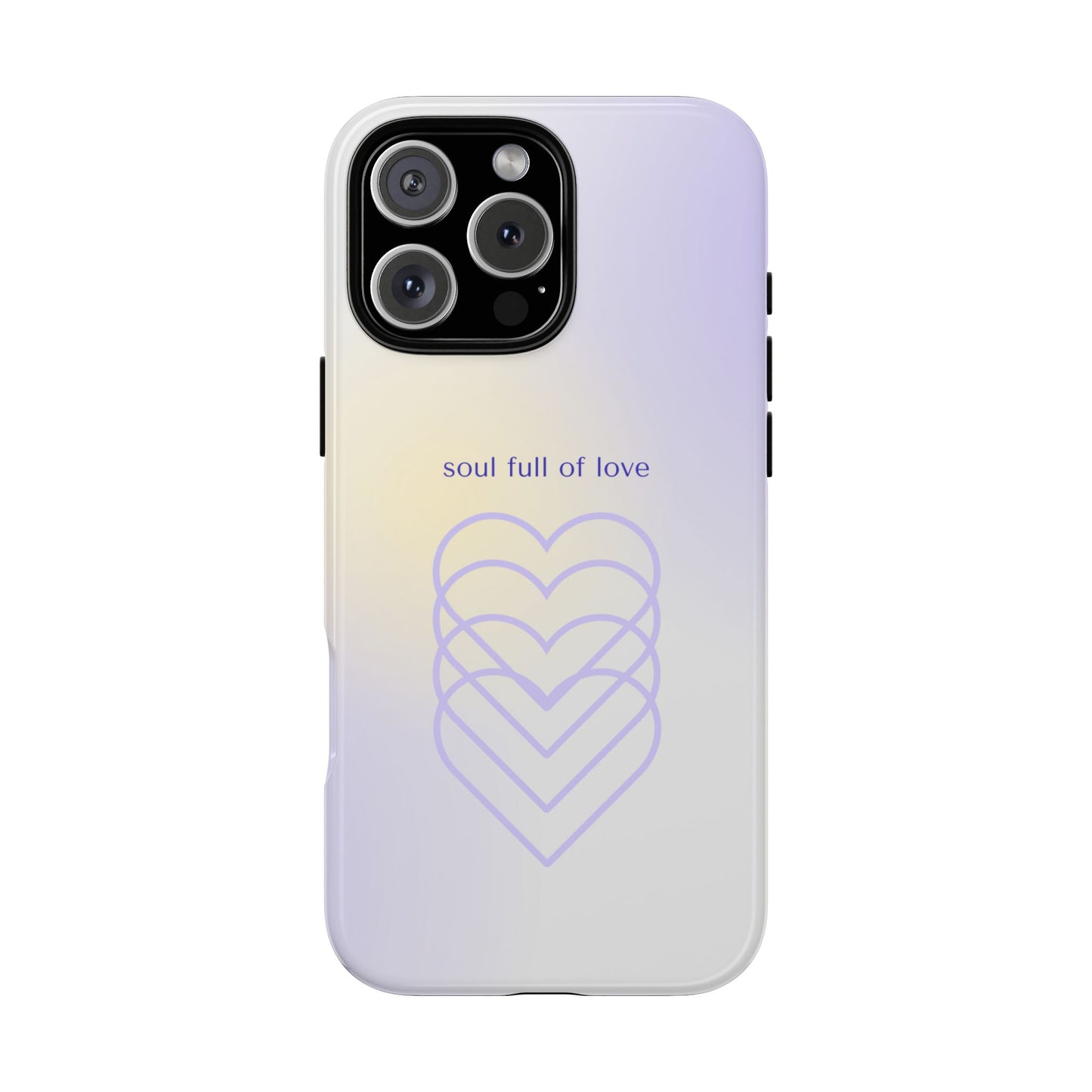 Soul Full of Love Purple iPhone Case