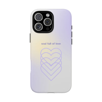 Soul Full of Love Purple iPhone Case