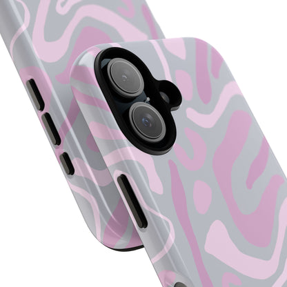 Pink Abstract Shapes iPhone Case