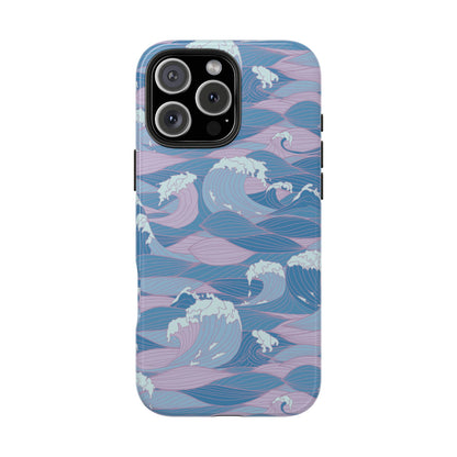 Waves Blue iPhone Case