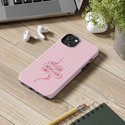 Red Snake Pink iPhone Case