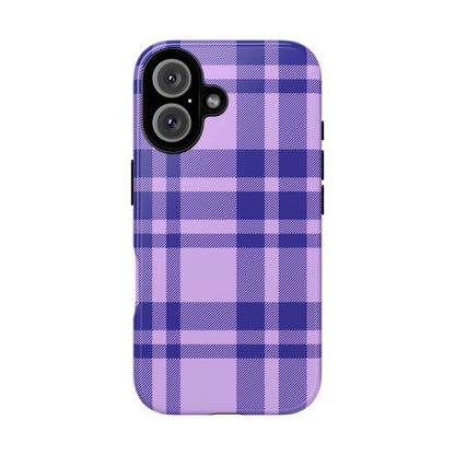 Purple Plaid iPhone Case