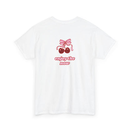 Cherry Enjoy the Now Graphic T-Shirt
