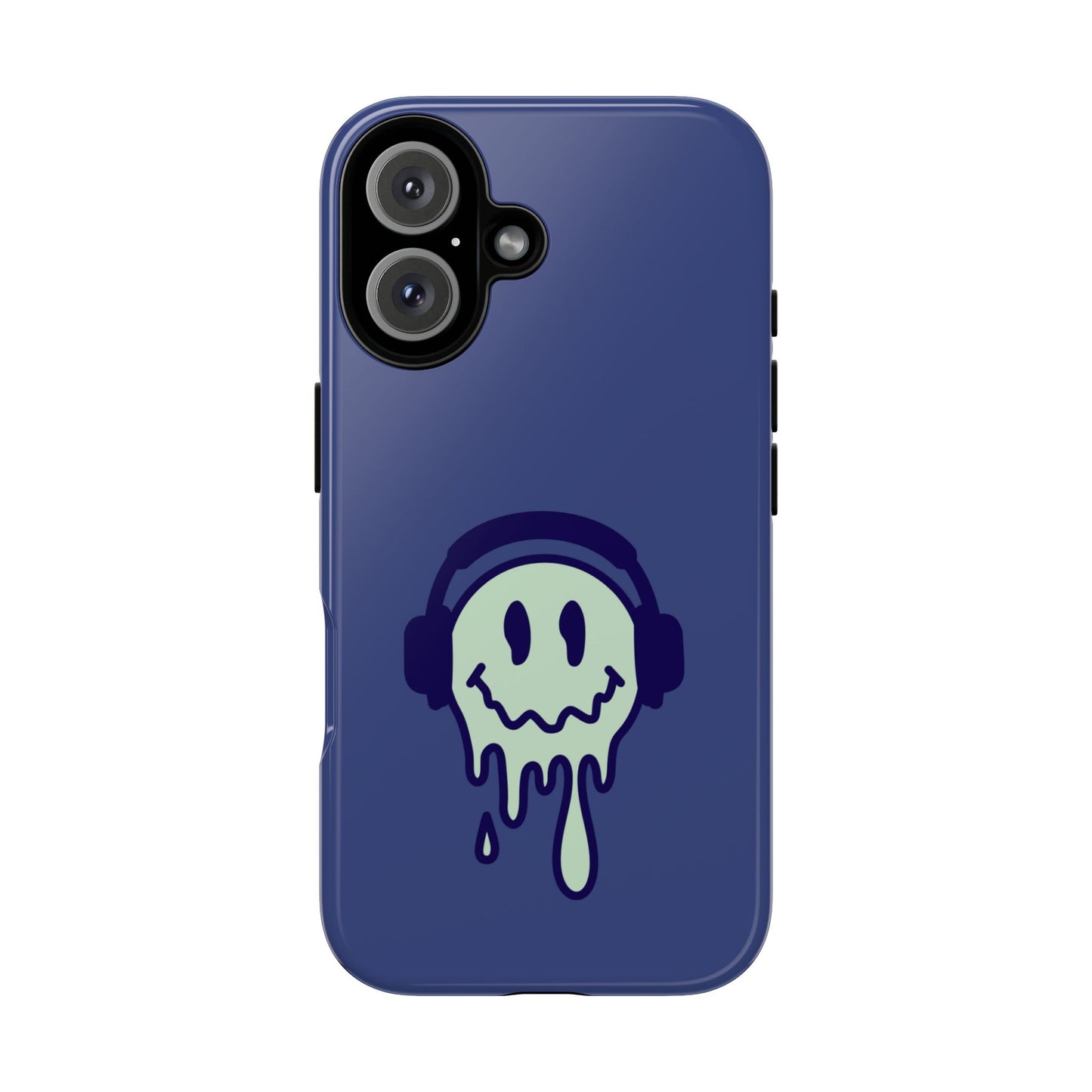 Blue Smiley Face iPhone Case