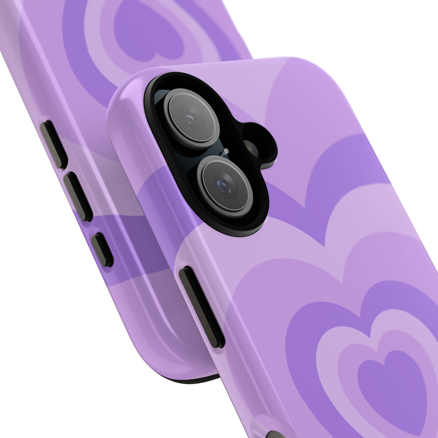 Infinity Purple Hearts iPhone Case