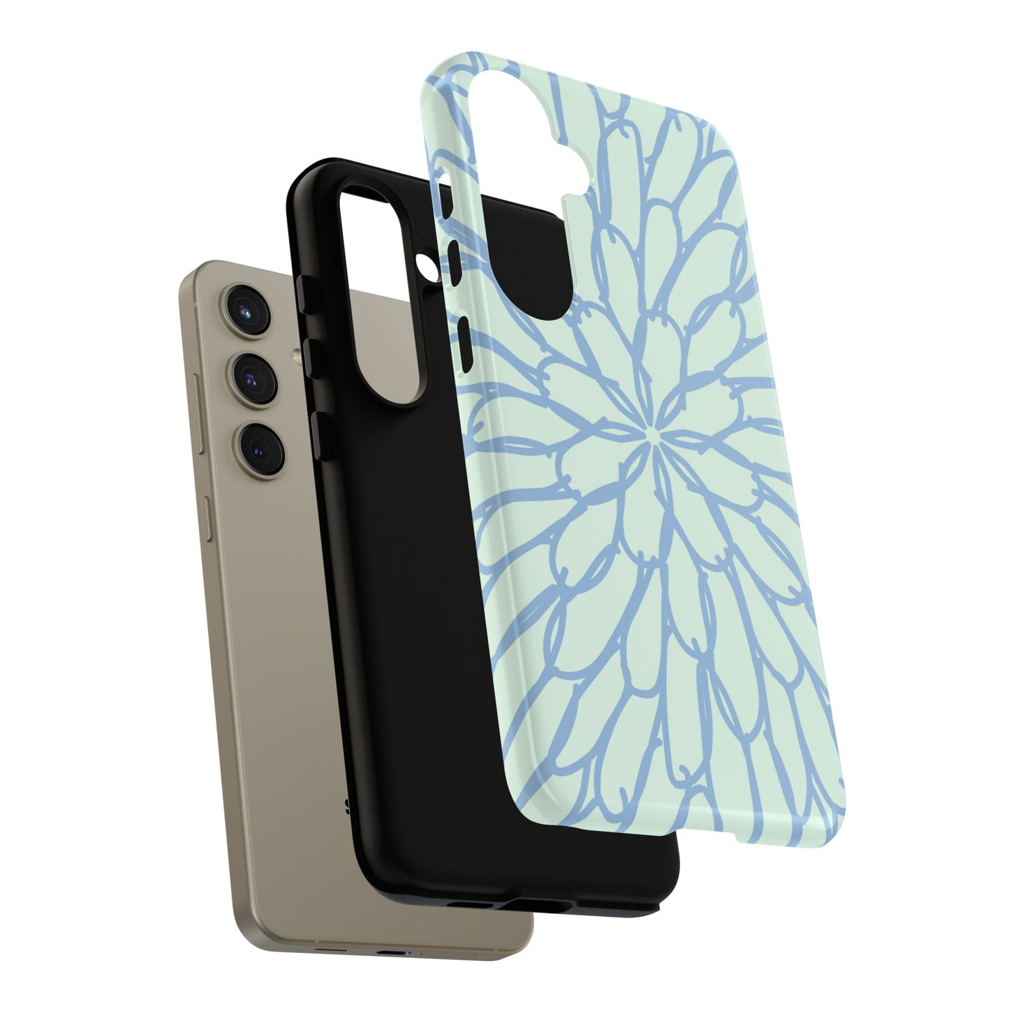 Abstract Flower Mint Samsung Case