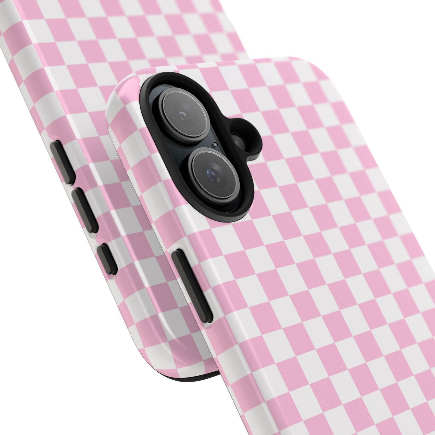 Maybe Chessboard Pink iPhone Case